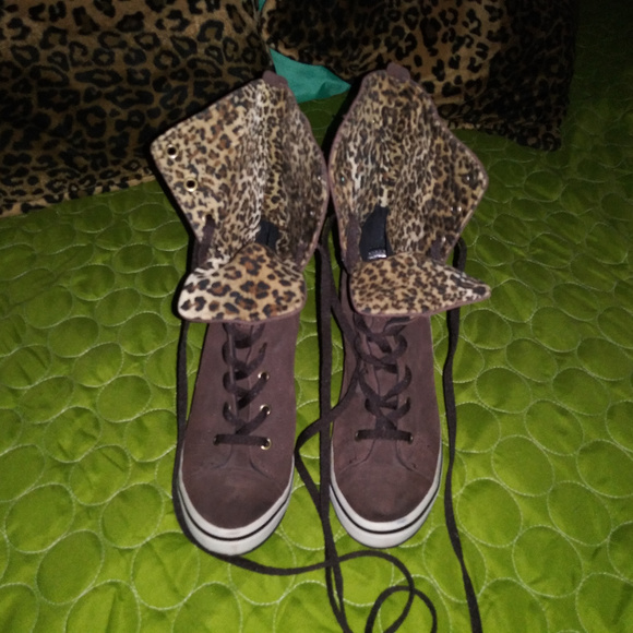 Jessica Simpson 6.5 New Brown Platform Sneakers - Picture 3 of 8